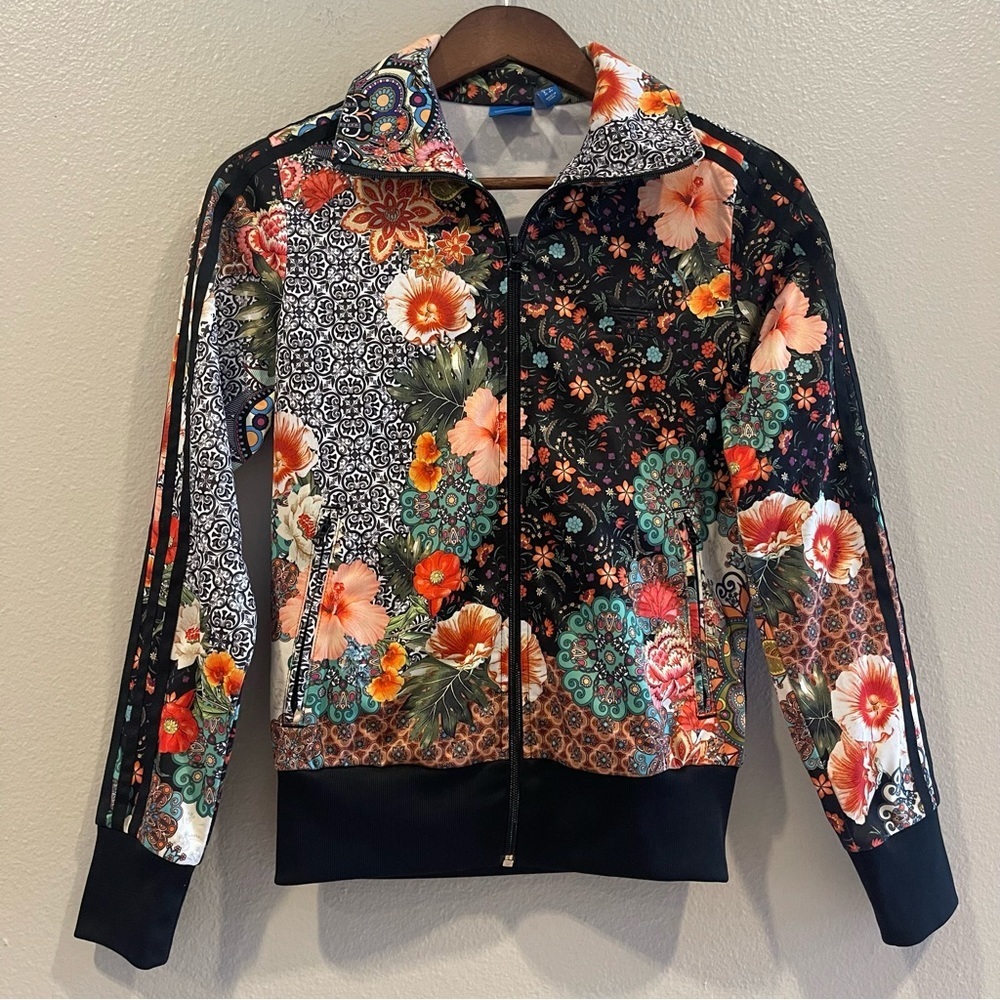 Adidas Farm Rio Jardim Agharta Zip Up Floral Track Jacket S